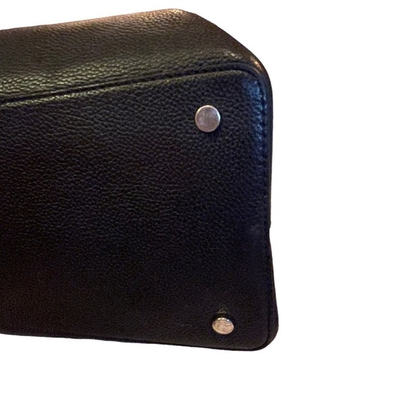 Kate Spade New York Large Black Pebbled Leather Jordyn Gold Chain Handle Tote - Picture 8 of 16